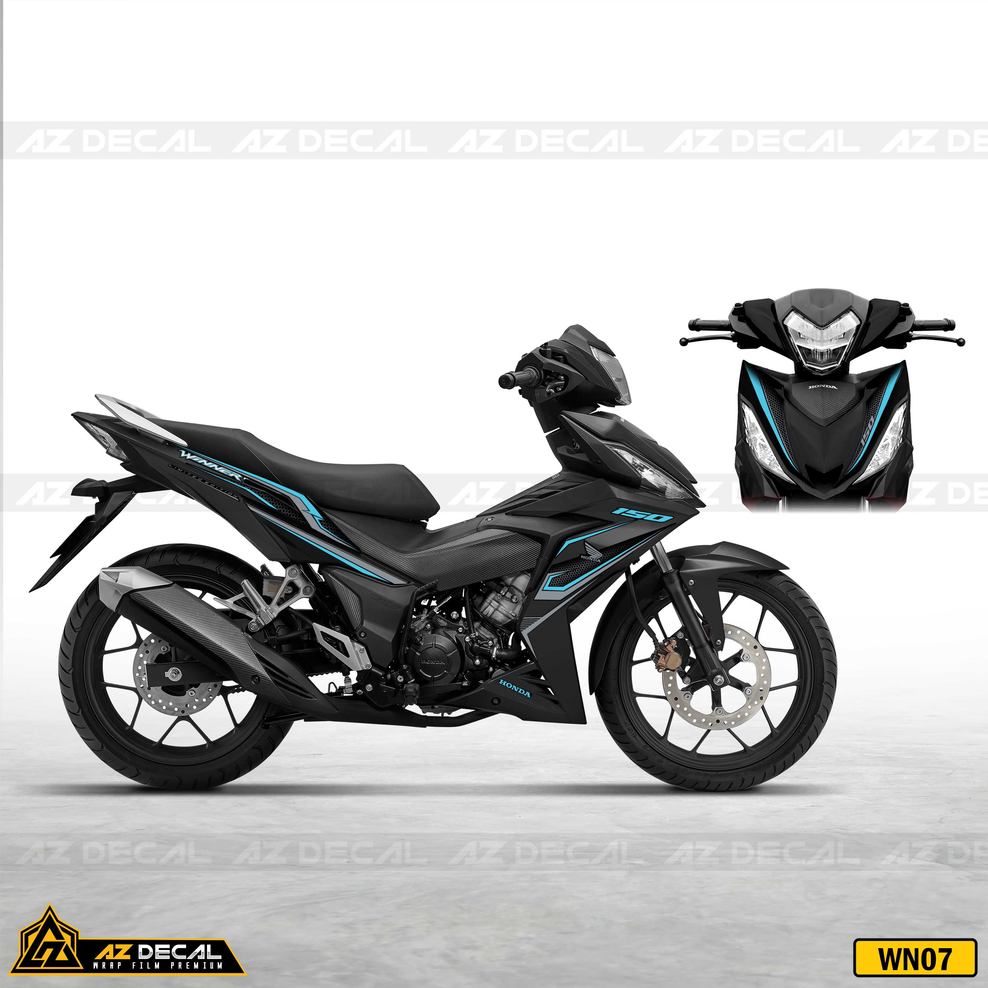 Winner V1 Đổi Màu Chuyển Sắc Xanh Tím AH DECAL #27 Winner V1 Đổi Màu Chuyển Sắc Xanh Tím AH DECAL